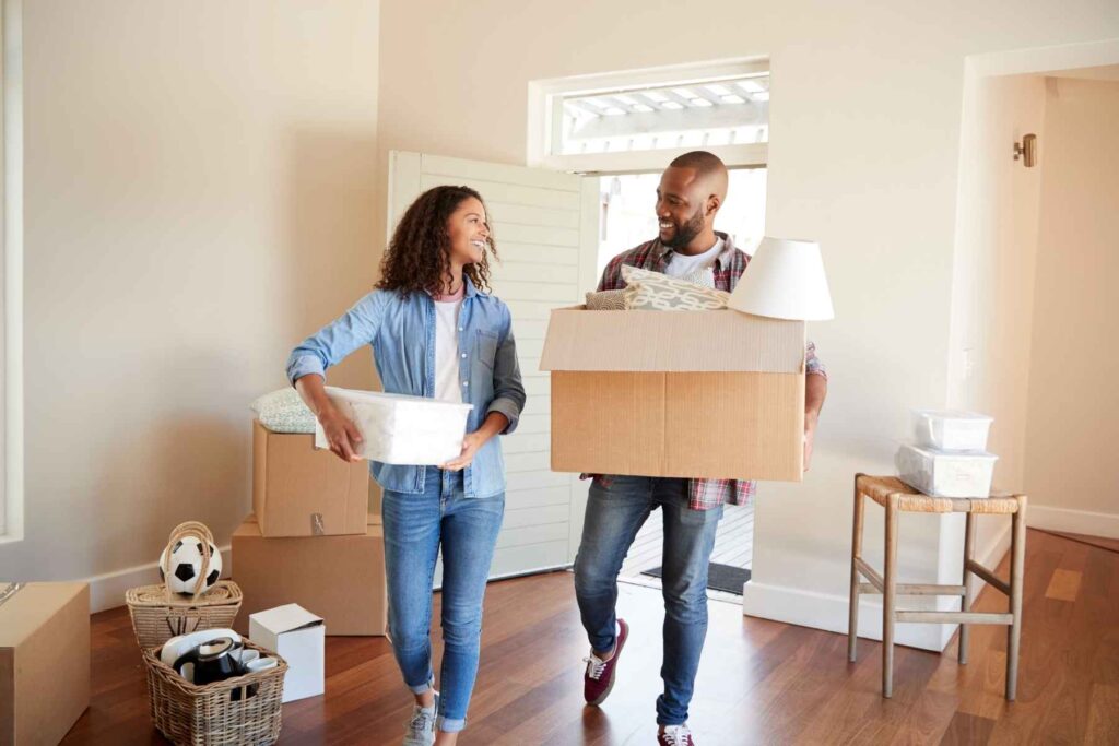 couple moving into new home