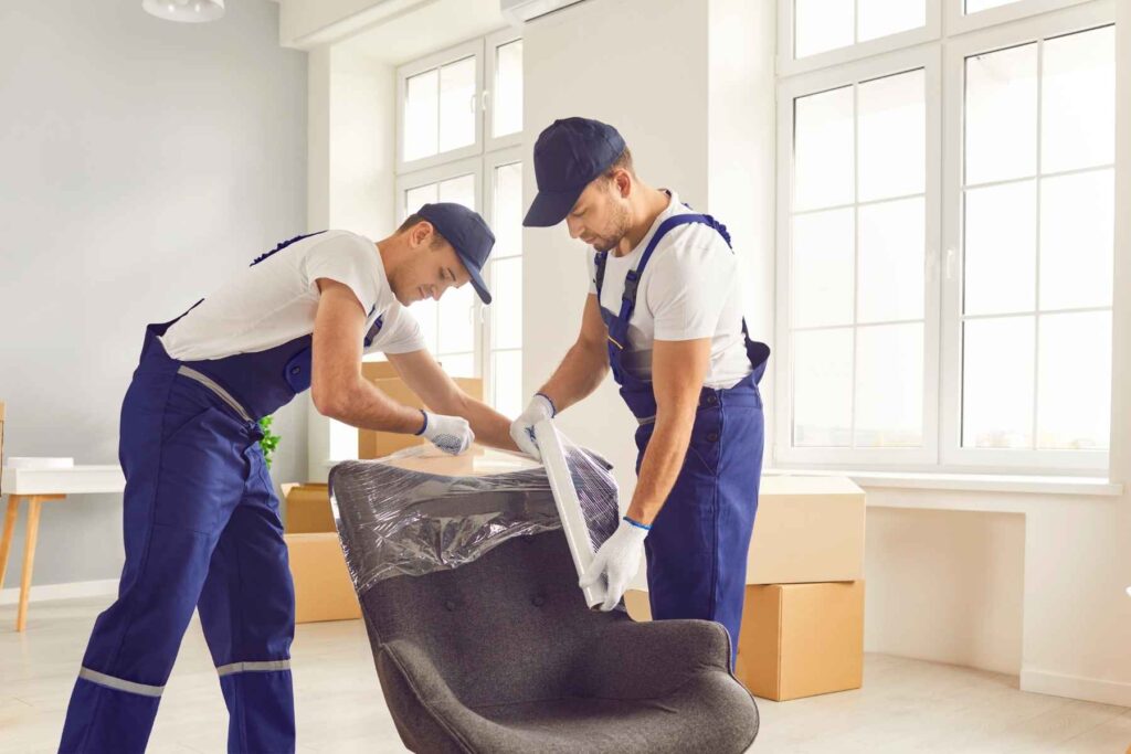 professional wrapping by movers done by key moves